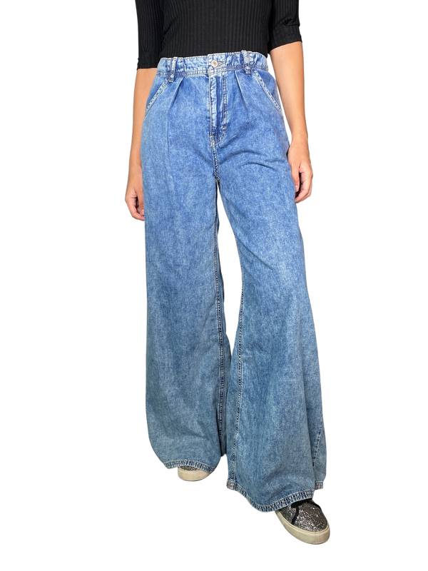 Pantalón Palazzo Denim