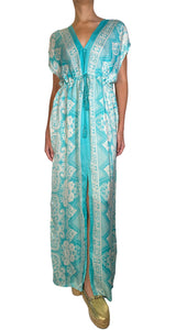 Vestido Buganda Frida Turquesa