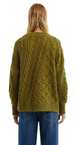 Sweater Verde Tejido