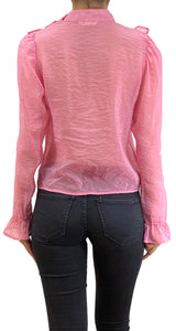 Blusa Rosada Traslucida