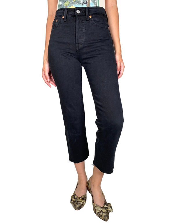 Jeans Negro Wedgie Straight