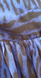 Vestido Azul Animal Print