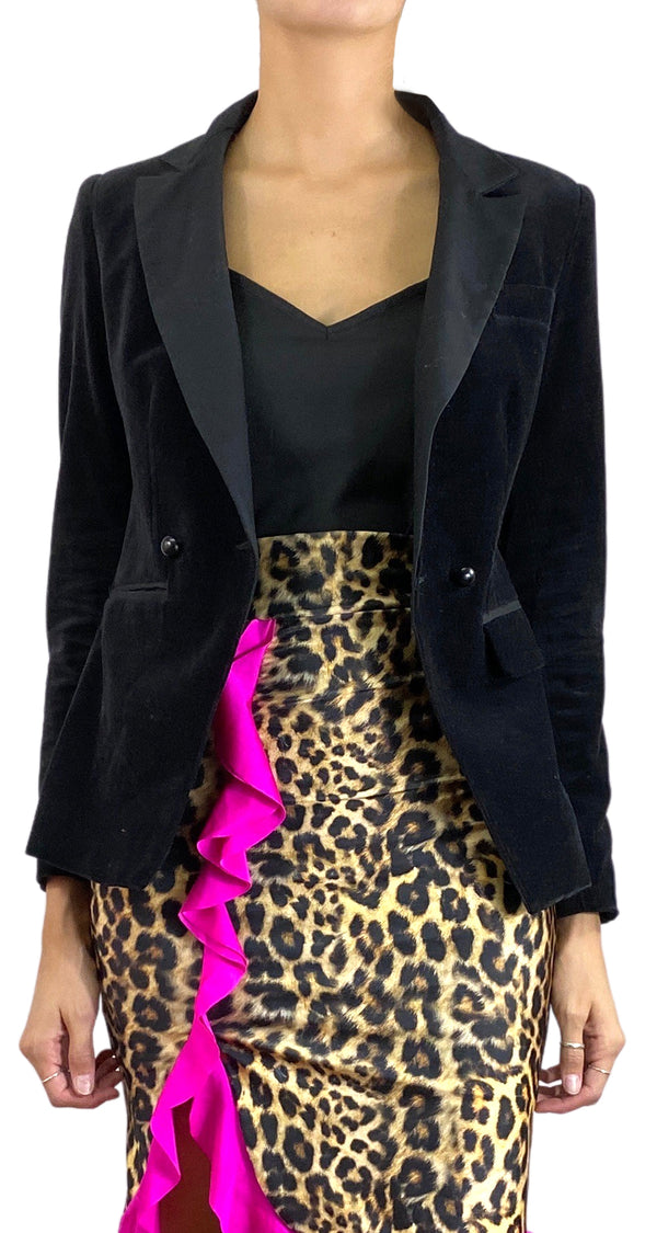 Blazer Velvet Negro