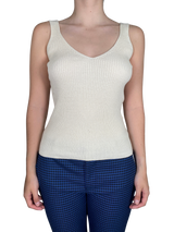 Polera Tejida Crema