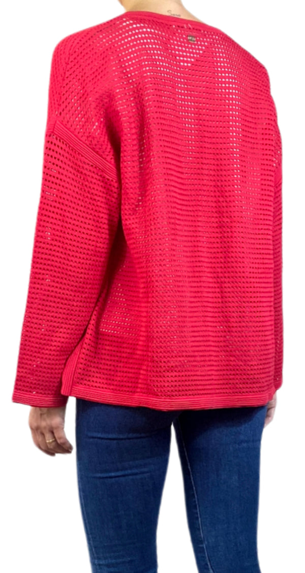 Sweater Rojo Abierto