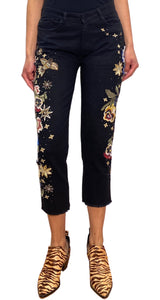 Denim Negro Bordado