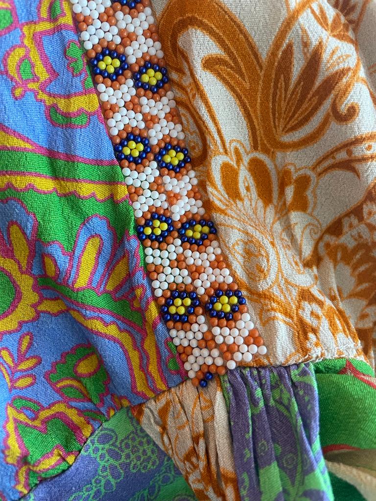 Vestido Mostacillas Multicolor