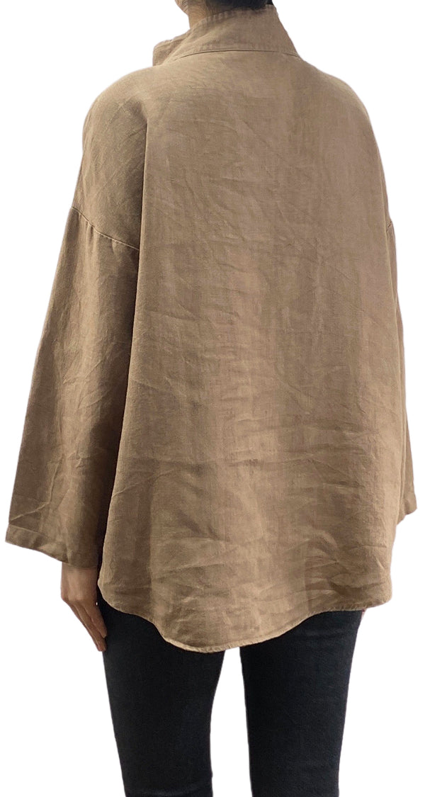 Blusa Lino Café