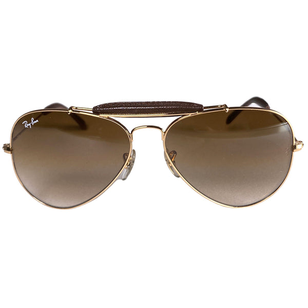 Anteojos Aviator Outdoorsman Cuero RAYBAN – Market People