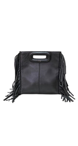 Mini Bolso de Piel y Flecos