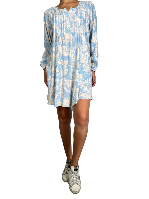 Vestido Mini Celeste Pastel
