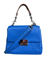 Cartera Cuero Azul