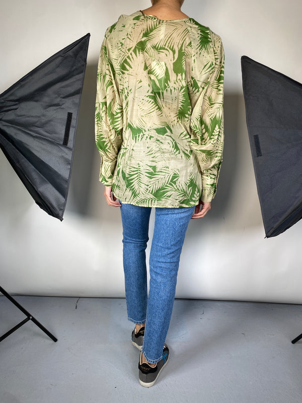 Blusa Verde Estampada