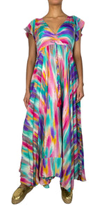 Vestido Multicolor Escote