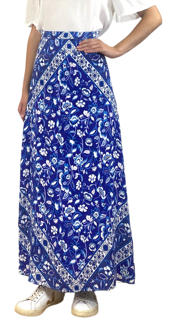 Falda Maxi Azul