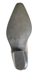 Botines Cowboy Gris Gamuza