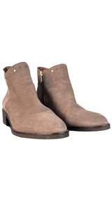 Botines Cuero Gris