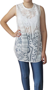 Polera Blanca Tribu