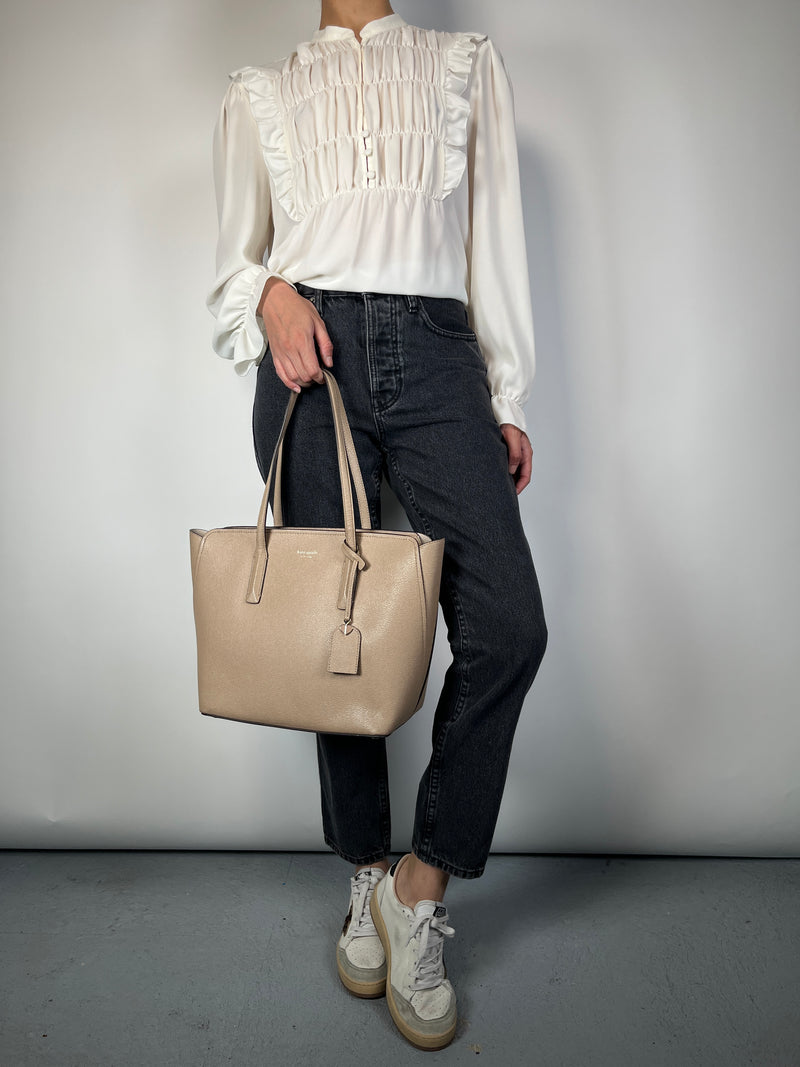Cartera Beige