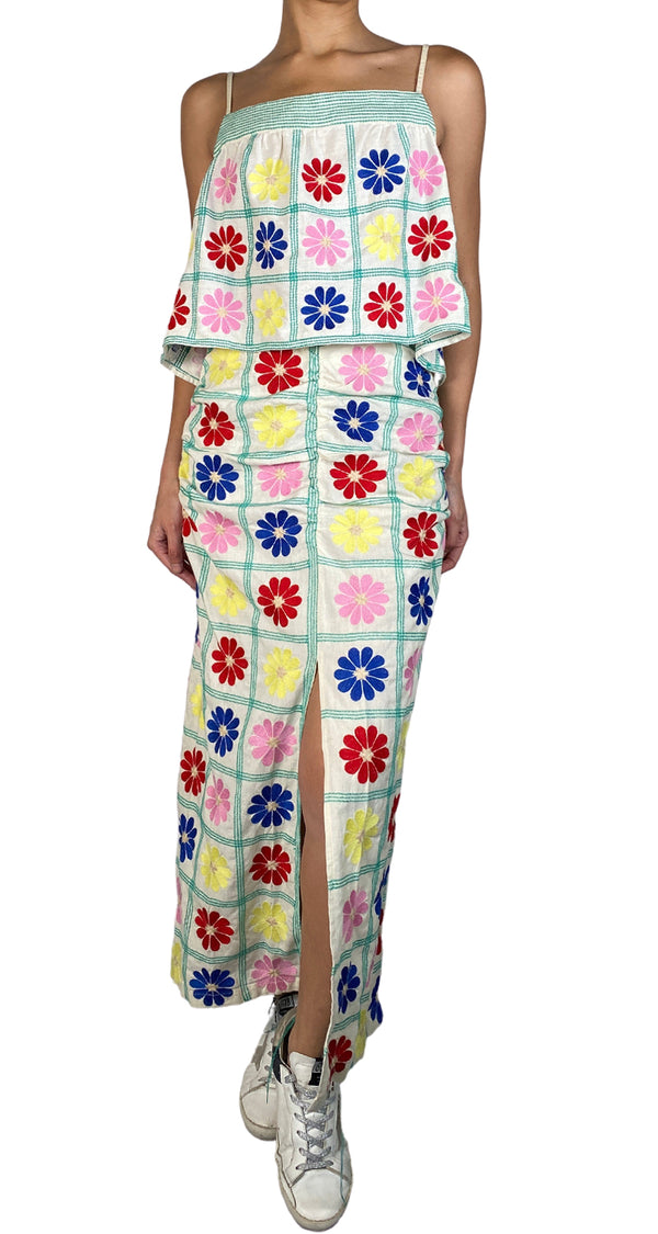 Set Flores Bordadas