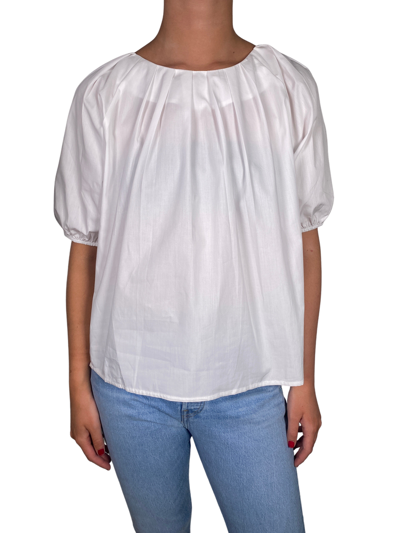 Blusa Cuello Redondo Blanco