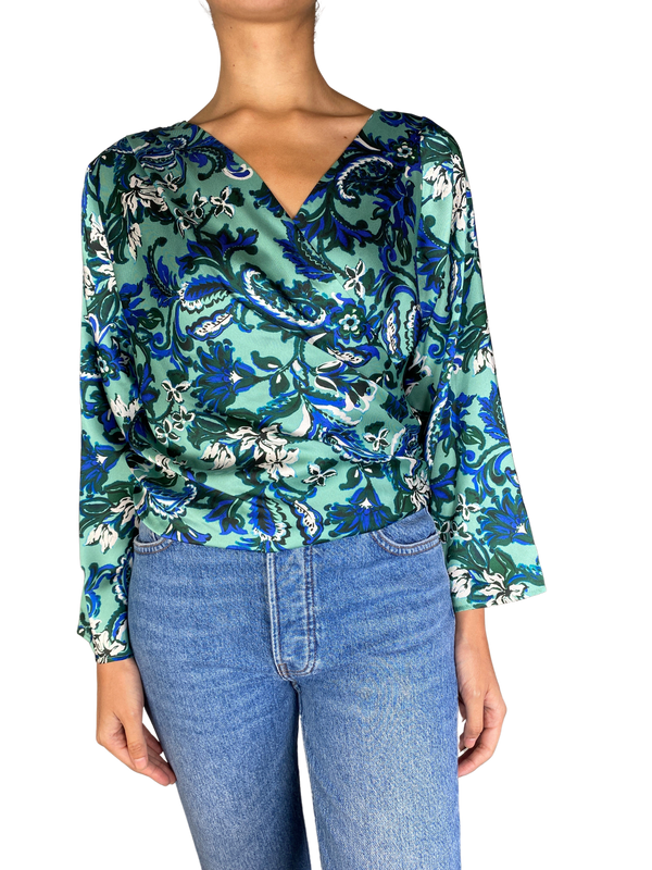 Blusa Verde Estampada