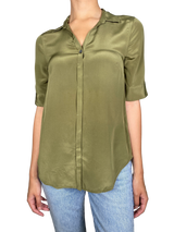 Blusa Verde Seda