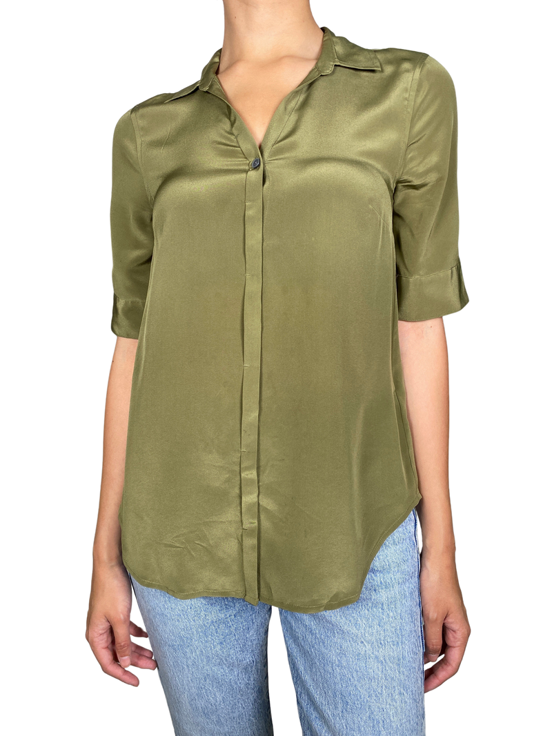 Blusa Verde Seda