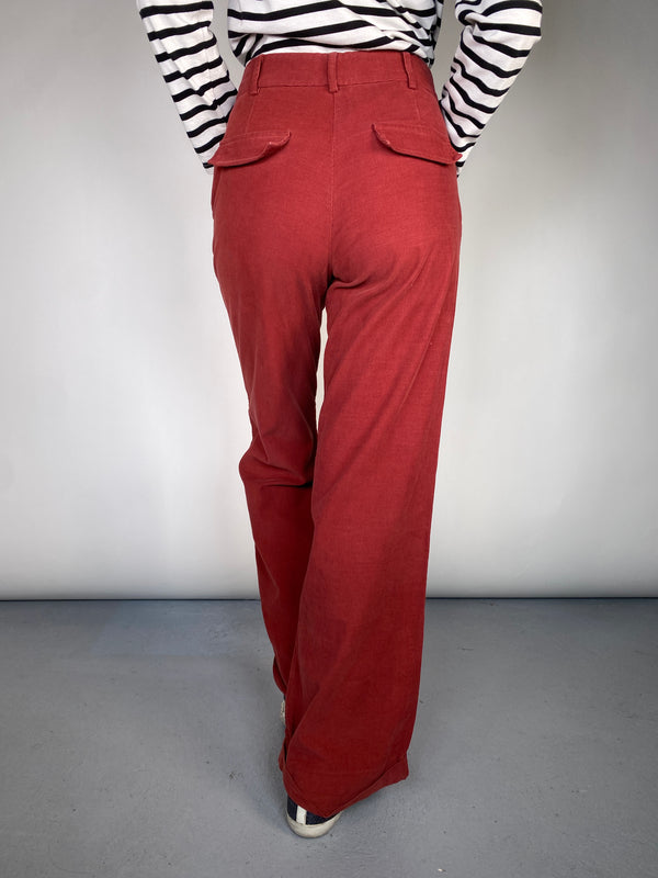 Pantalón Cotelé Terracota