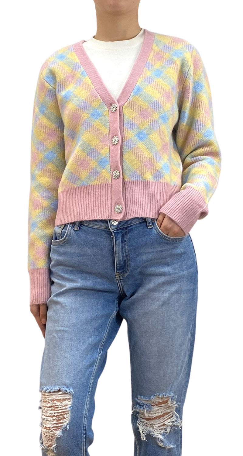 Cárdigan Multicolor Botones