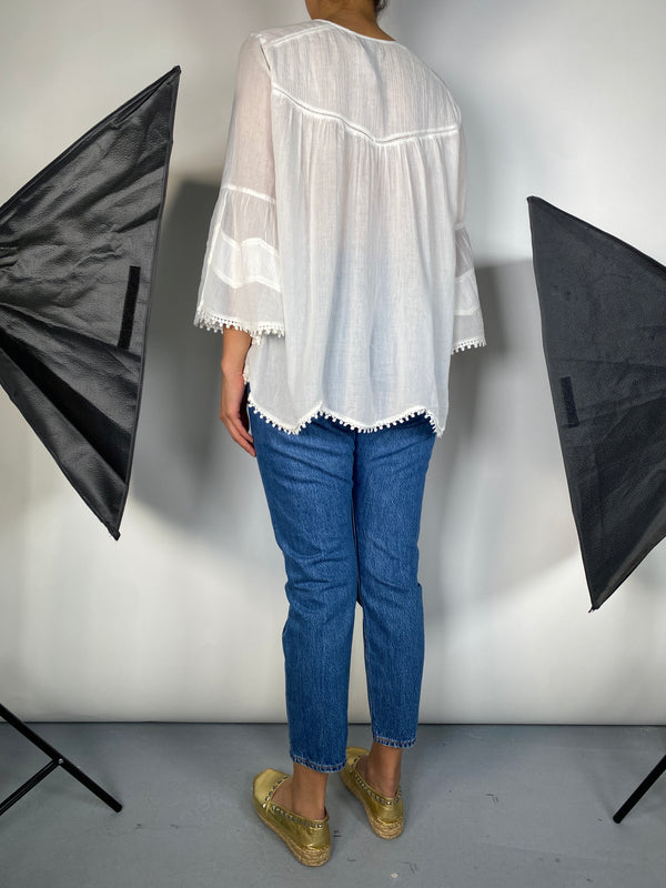 Blusa de encajes
