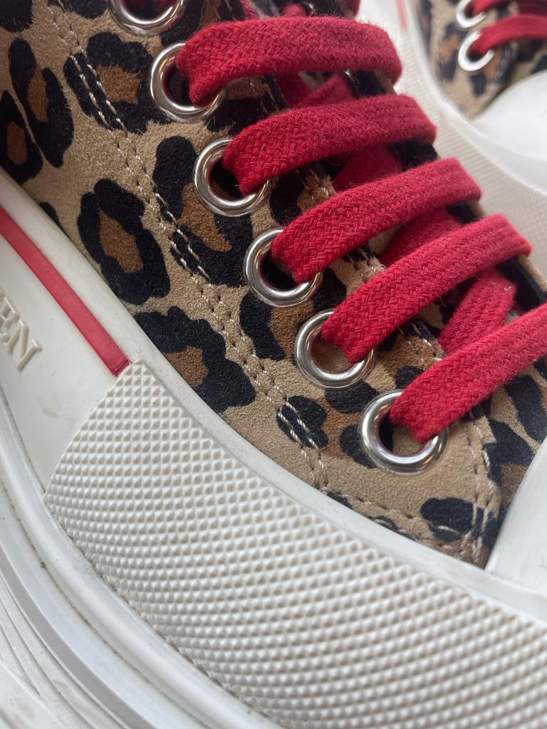 Zapatillas Leopardo Cuero