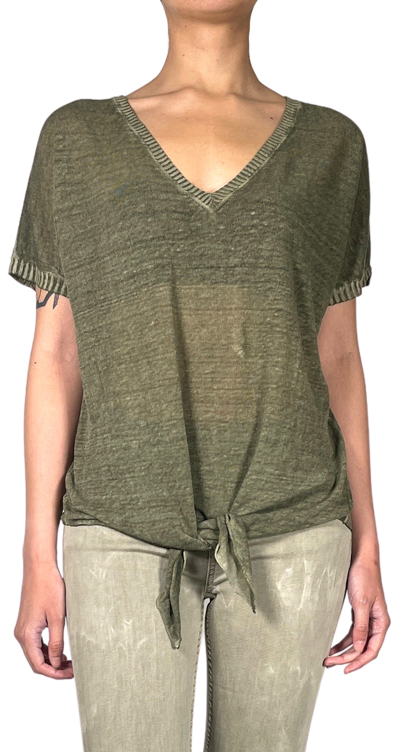 Polera Verde Lino