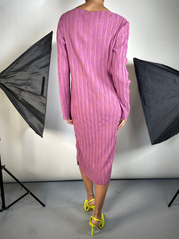 Vestido Fruncido Morado