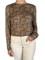 Polera Animal Print Viscosa