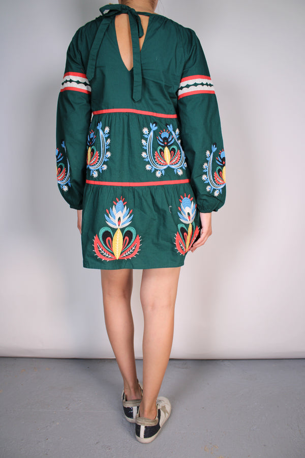 Vestido Bordado Multicolor