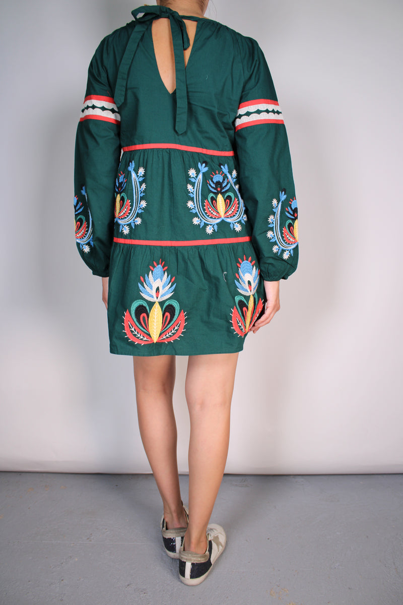 Vestido Bordado Multicolor