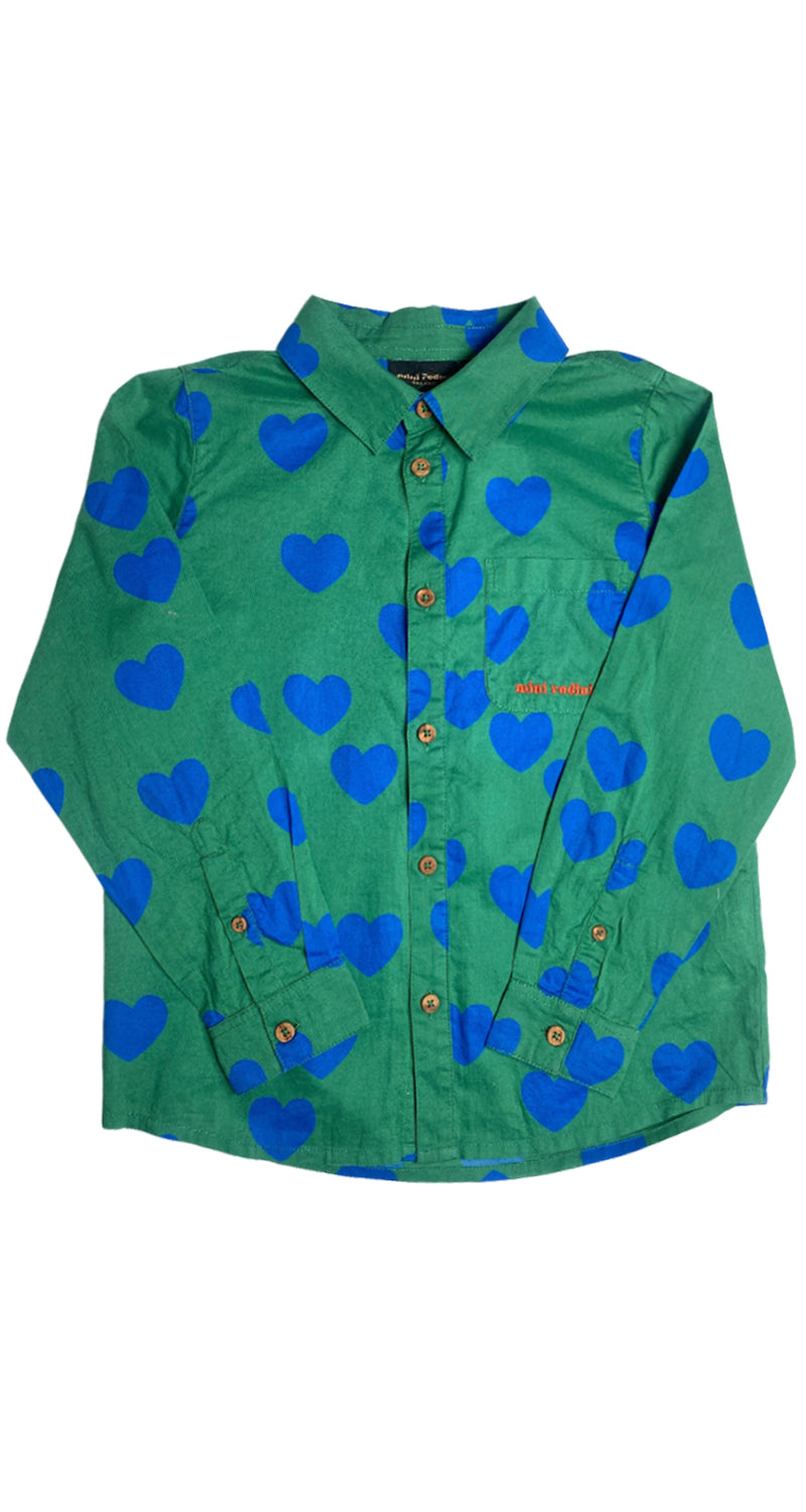 Blusa Verde Corazones