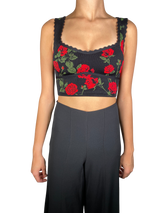 Crop Top Rosas