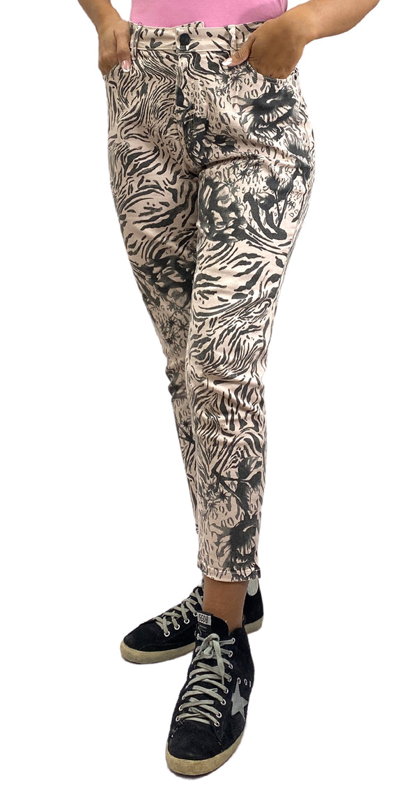 Jeans Mom Estampado