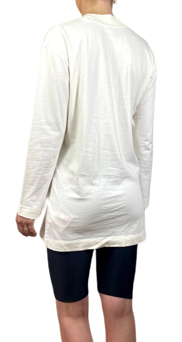 Polera Blanca Cuello Redondo