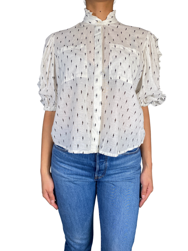 Blusa Blanca Rayos