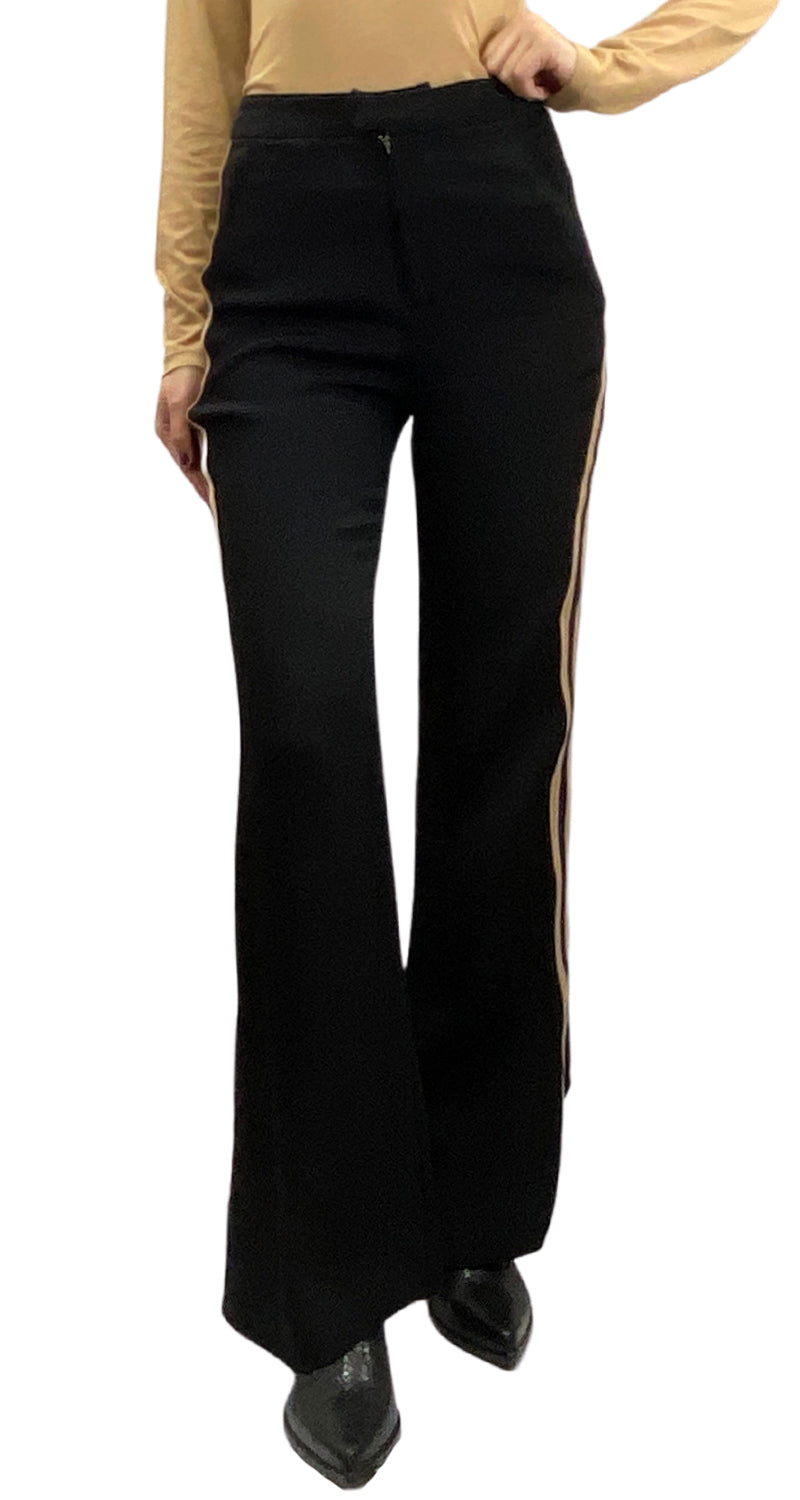 Pantalón Negro Franjas