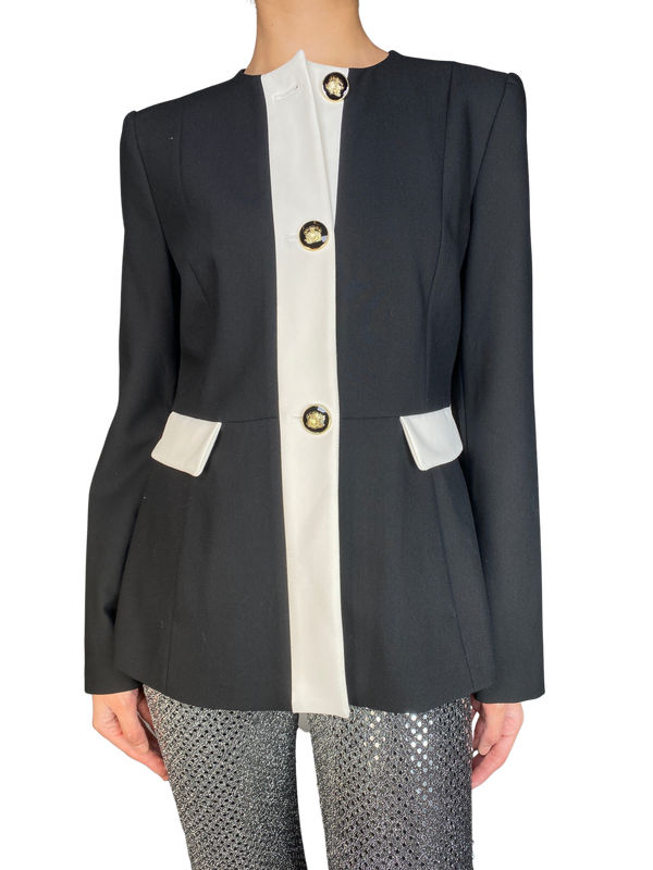 Chaqueta Detalles Blancos