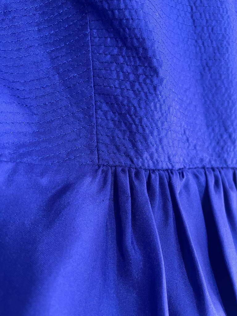 Vestido Seda Azul