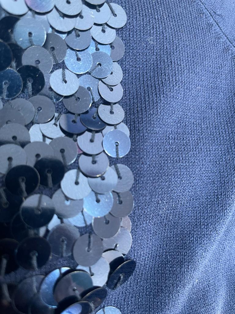 Sweater Azul Lentejuelas