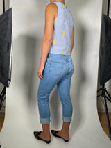 Blusa Rayas Bordado