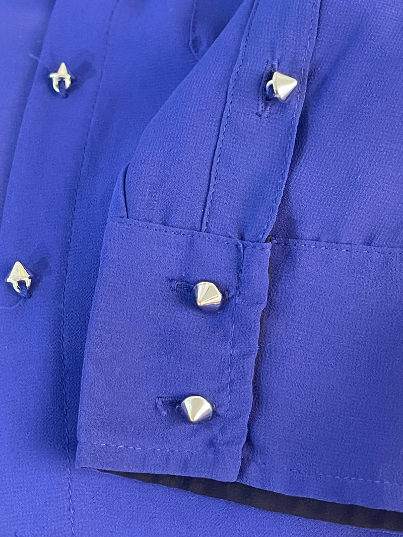 Blusa Traslúcida Azul
