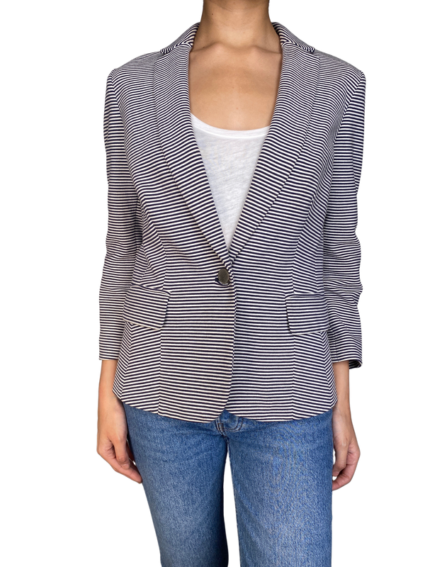 Blazer Rayas Azules y Blancas