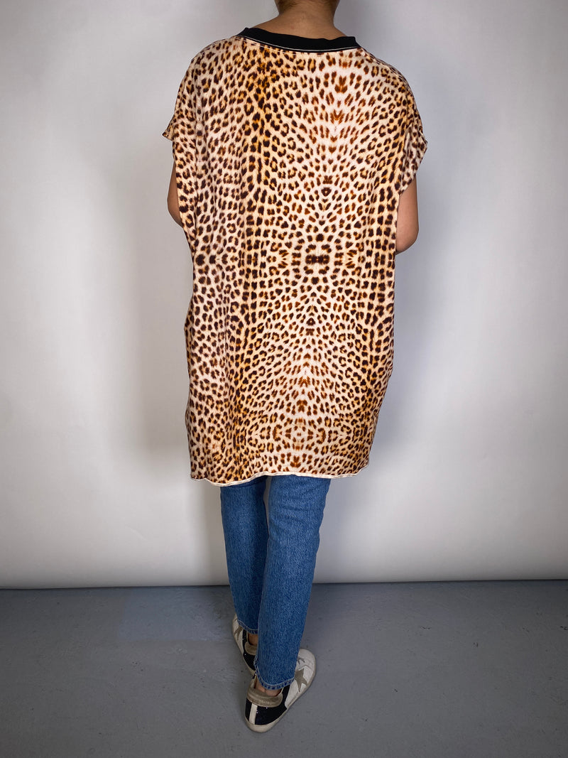 Polera Oversize Leopard